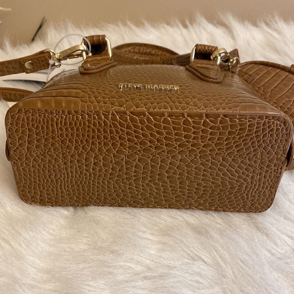 NWT Steve Madden (BHope) Satchel/Crossbody - Cognac - Picture 10 of 16
